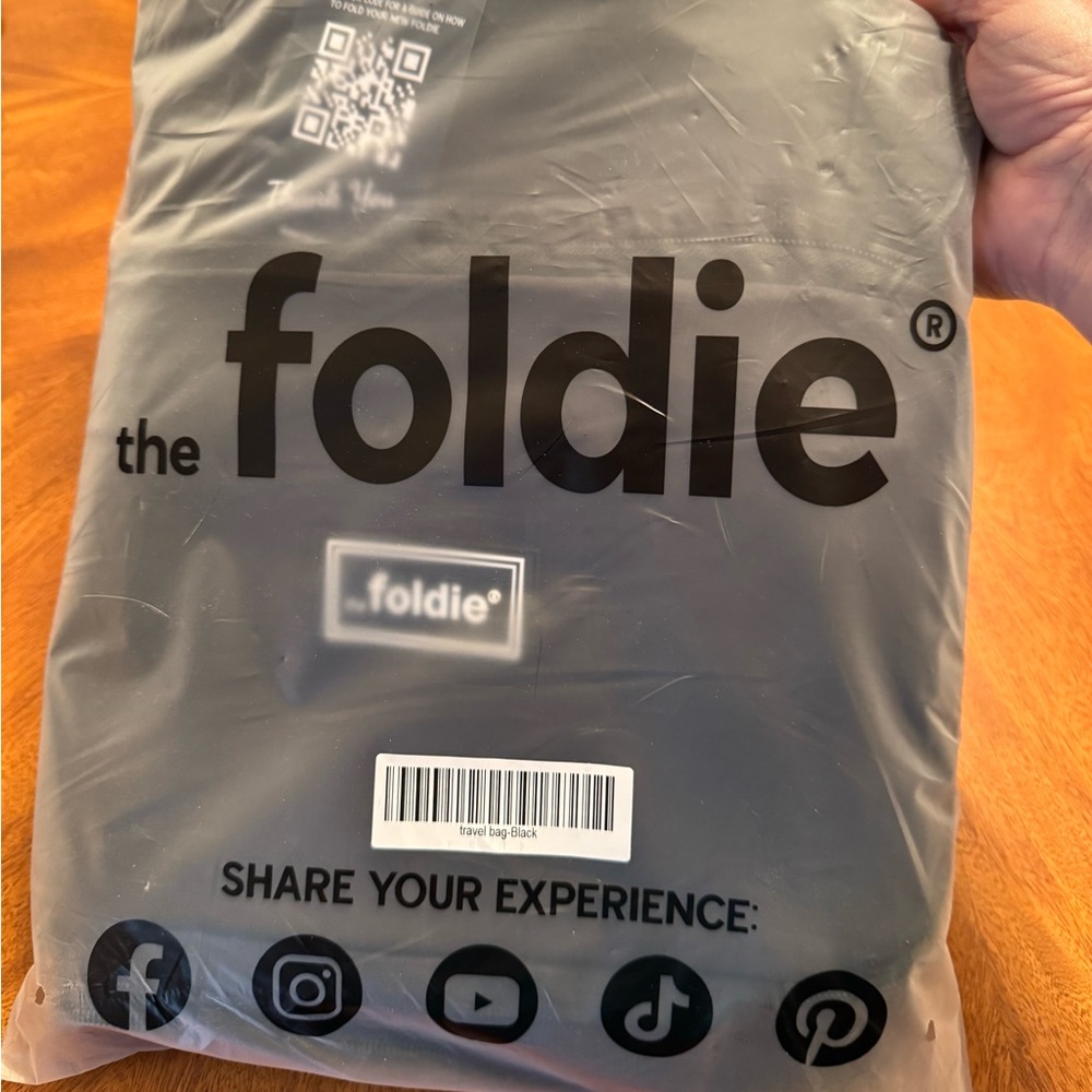 The Foldie Travel Bag - Black